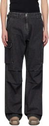 Coperni Black Relaxed Jeans In Black