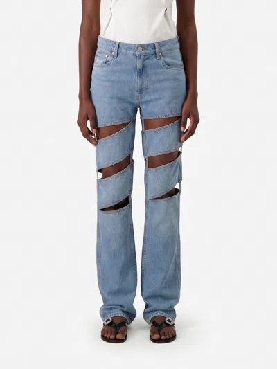 Coperni Jeans Woman Color Gnawed Blue