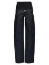 Coperni Blue Jeans With Stretch Waist In Denim Woman