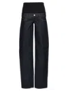 Coperni Blue Jeans With Stretch Waist In Denim Woman