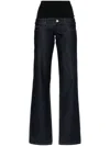 Coperni Blue Jeans With Stretch Waist In Denim Woman In Blue