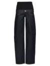 Coperni Blue Jeans With Stretch Waist In Denim Woman In Blue
