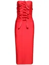 Coperni Jersey Knot Dress In Rot