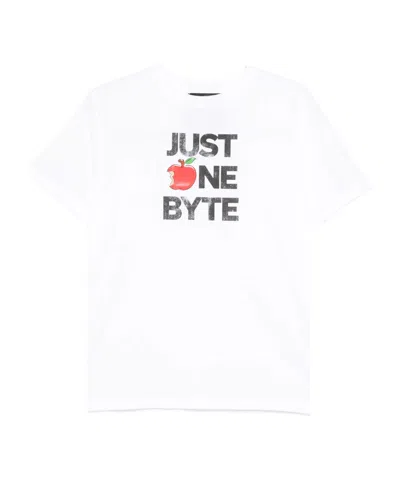 Coperni Just One Byte Printed T-shirt In White
