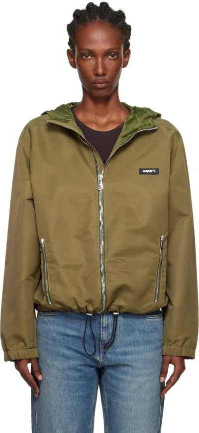 Coperni Khaki Horn Jacket In Green