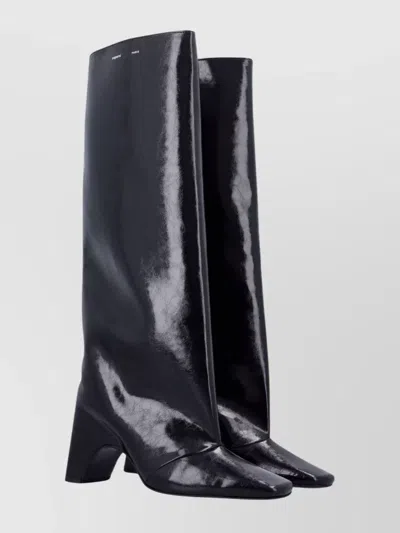 COPERNI KNEE HIGH BLOCK HEEL CACTUS LEATHER BOOT