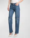 Coperni Woman Jeans Blue Size L Cotton In Blue Vintage