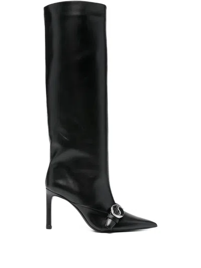 Coperni Knee-high Boots With Pointed Toes In Black