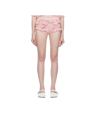COPERNI BUTTERFLY RUFFLED SHORTS