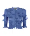 Coperni Knitted Butterfly Top In Blue