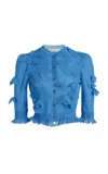 Coperni Knitted Butterfly Top In Blue