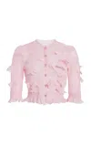 Coperni Knitted Butterfly Top In Light Pink