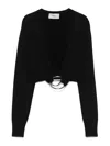 Coperni Logo Knitted C Top In Black
