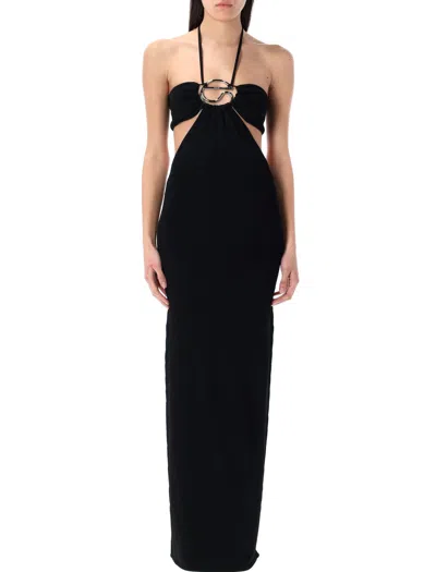 COPERNI COPERNI KNITTED HALTER LONG DRESS
