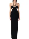 Coperni Knitted Halter Neck Dress In Black