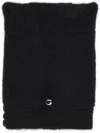 Coperni Black Stretch Wool Blend Beanie Hat In Black