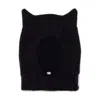 Coperni Knitted Horn Beanie Hat In Black