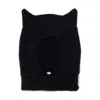Coperni Knitted Horn Beanie Hat In Black