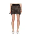 Coperni Beaded Knitted Mini Skirt In Black