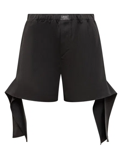 Coperni Knotted Shorts In Black