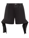 Coperni Knotted Shorts In Black