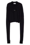 COPERNI COPERNI KNOTTED SLEEVE VIRGIN WOOL POLO SWEATER