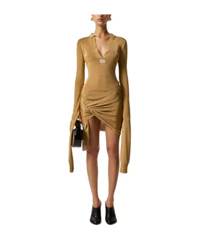 COPERNI COPERNI KNOTTED SLEEVED DRESS