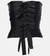 Coperni Jersey Knotted Gala Top In Black