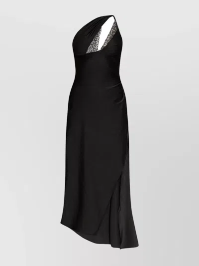 COPERNI LACE DETAIL ONE-SHOULDER DRESS