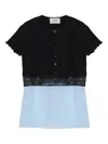 Coperni Lace-panelled Blouse In Multi