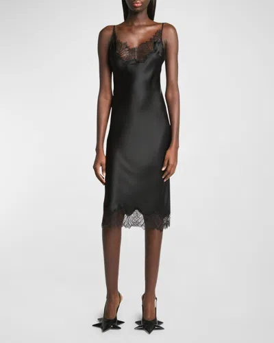 Coperni Cymatics Midi Dress In Black