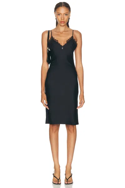 Coperni Lace Slip Dress In Black