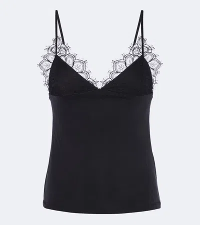 Coperni Lace-trimmed Camisole In Black