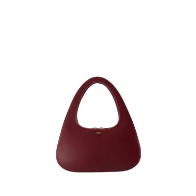 COPERNI COPERNI LARGE BAGUETTE SWIPE BAG PURSE - LEATHER - RED