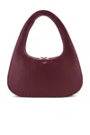 Coperni Large Baguette Swipe Bag Shoulder Bags Bordeaux In Red