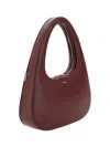 Coperni Large Baguette Swipe Bag Shoulder Bags Bordeaux In Red