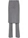Coperni Layered-design Trousers In Black