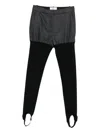 Coperni Layered Panelled Trousers In Animal Print