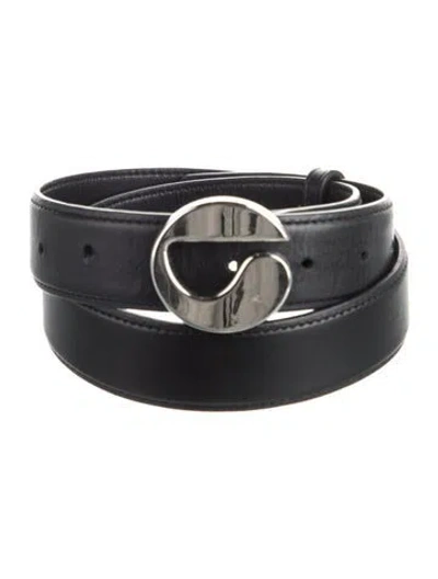 Pre-owned Coperni Leather Belt In Black