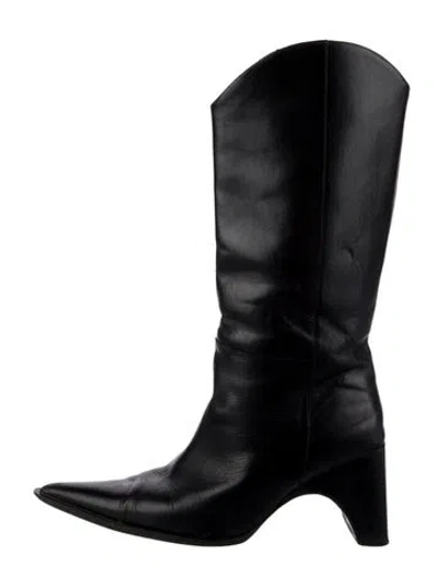 Pre-owned Coperni Leather Boots In Black