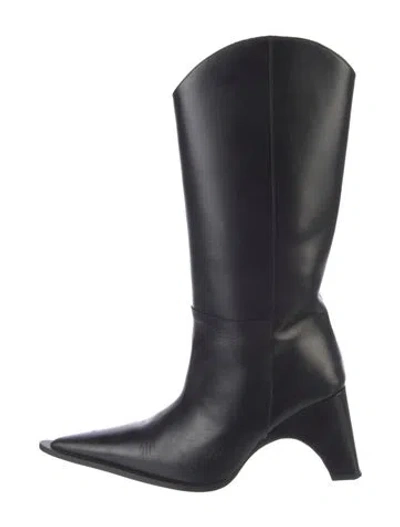 Pre-owned Coperni Leather Boots In Black