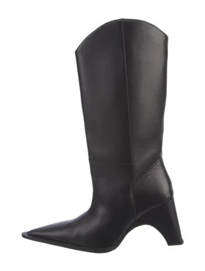 Pre-owned Coperni Leather Boots In Black