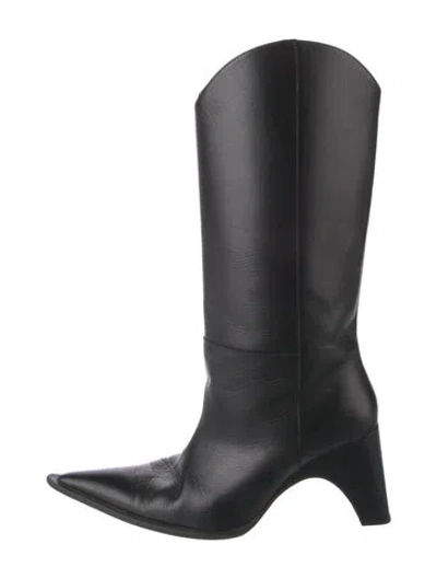 Pre-owned Coperni Leather Boots In Black