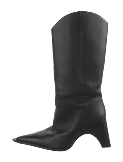 Pre-owned Coperni Leather Boots In Black