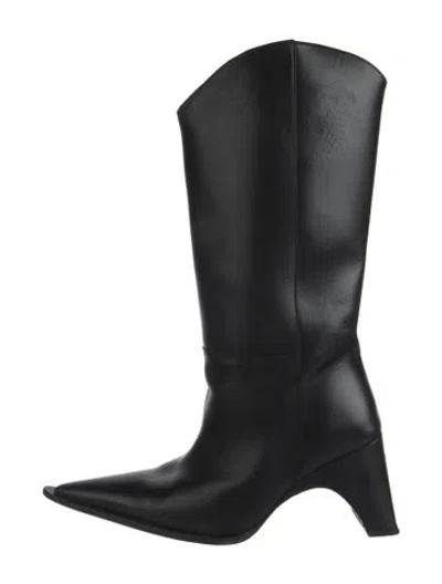 Pre-owned Coperni Leather Boots In Black