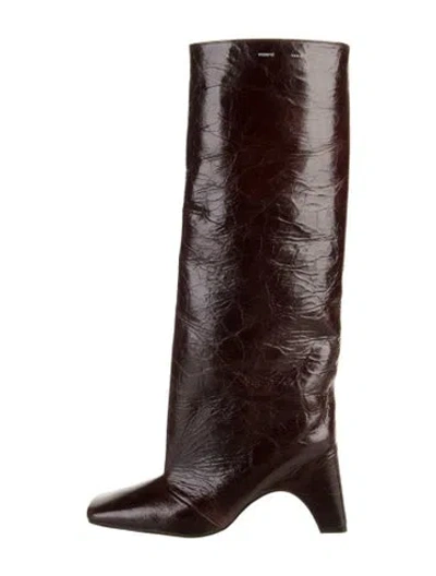 Pre-owned Coperni Leather Boots In Brown