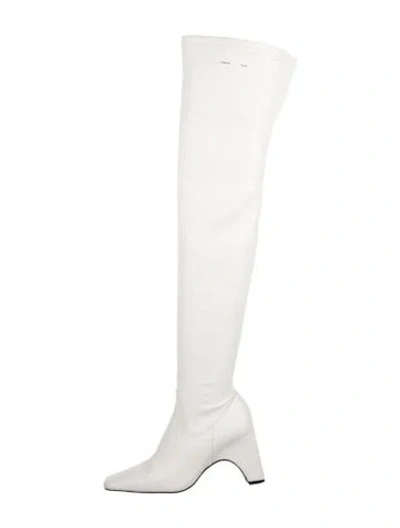 Pre-owned Coperni Leather Boots In White