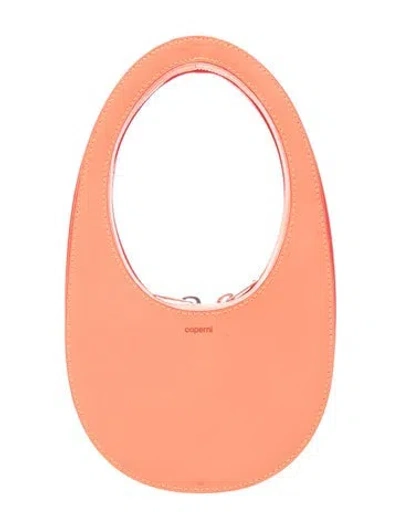Pre-owned Coperni Leather Bucket Bag In Orange