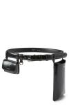 Coperni Leather Case Belt Bag In Black
