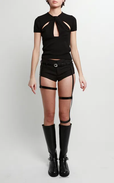 Coperni Leather Multi Belt In Black